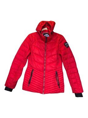 Pajar Canada Red Puffer Jacket Winter Coat 3M Thinsulate Featherless Hooded S/P